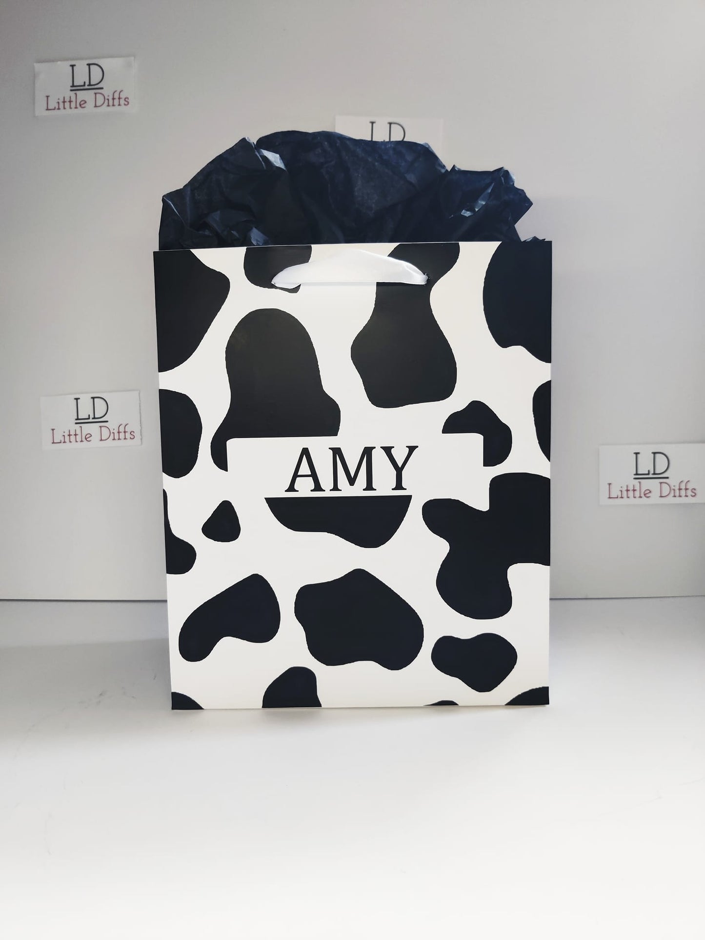 Cow Print Gift Bag