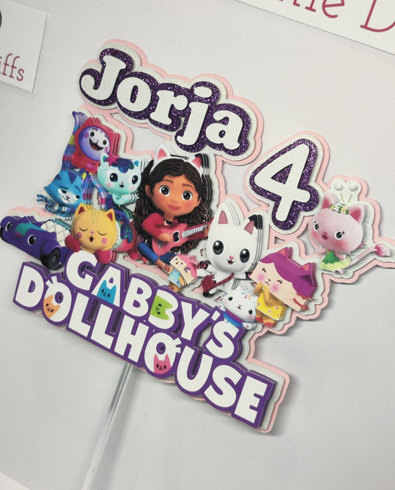 Gabbys Dollhouse Inspired Cake Topper