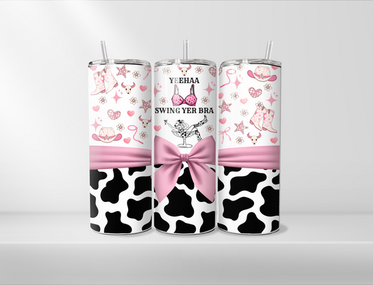 Yeehaa Swing Yer Bra Tumbler
