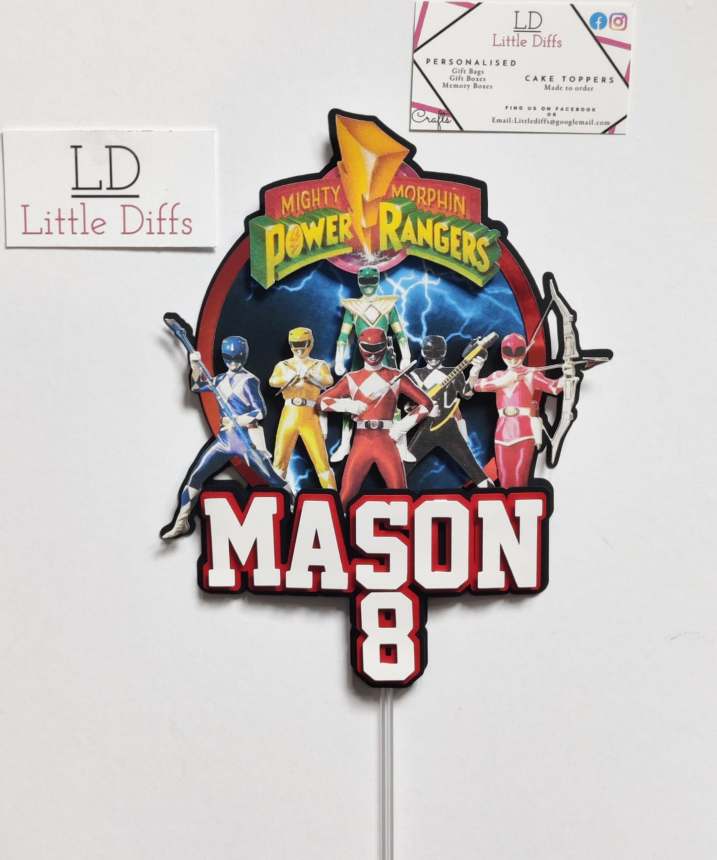 Power Men Cake Topper
