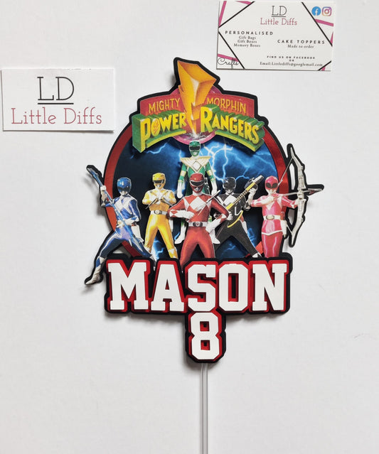 Power Men Cake Topper