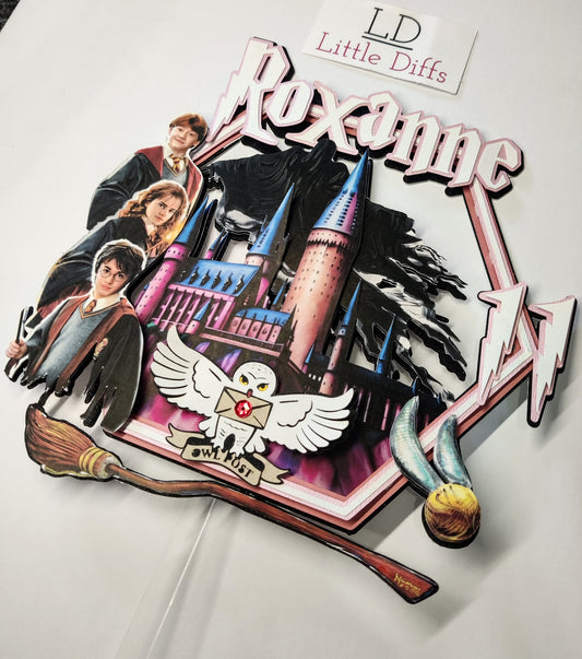 Harry Potter Inspired Cake Topper