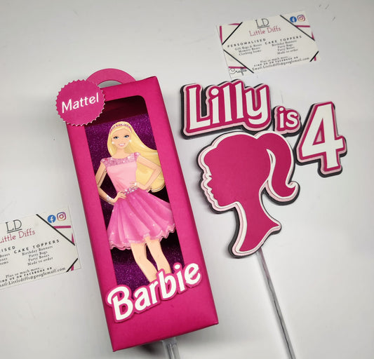 Barbie Inspired Cake Topper