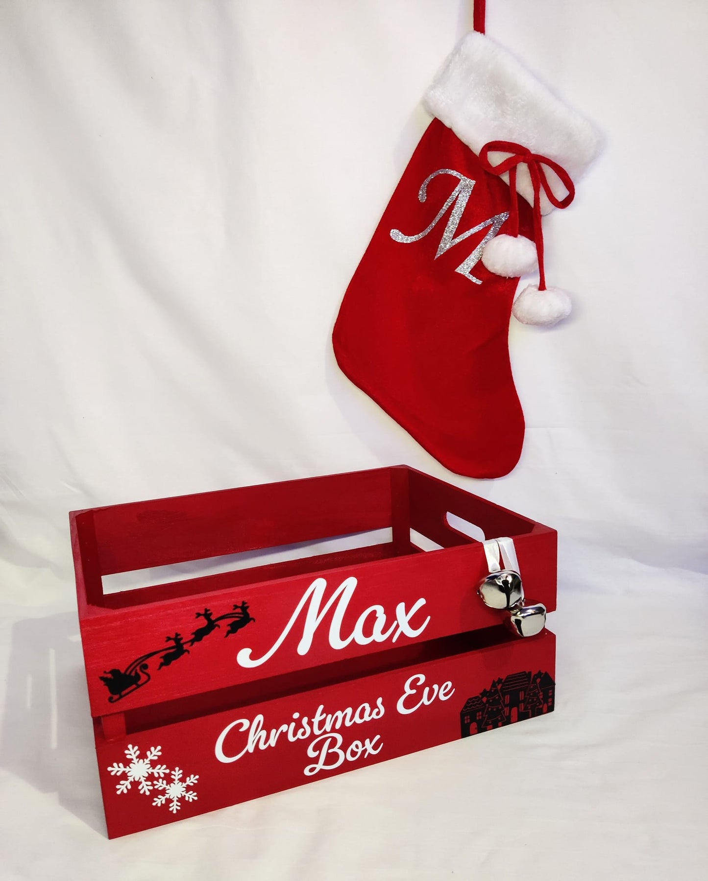 Red Christmas Stocking Personalised