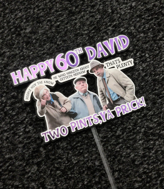 Still Game Inspired Cake Topper