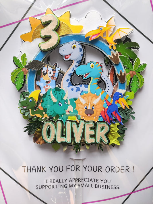 Dinosaur Cake Topper