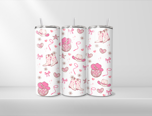 Pink Cowgirl 20oz Tumbler