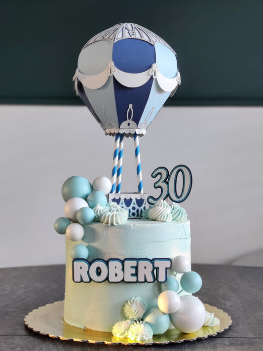 Hot Air Balloon Cake Topper