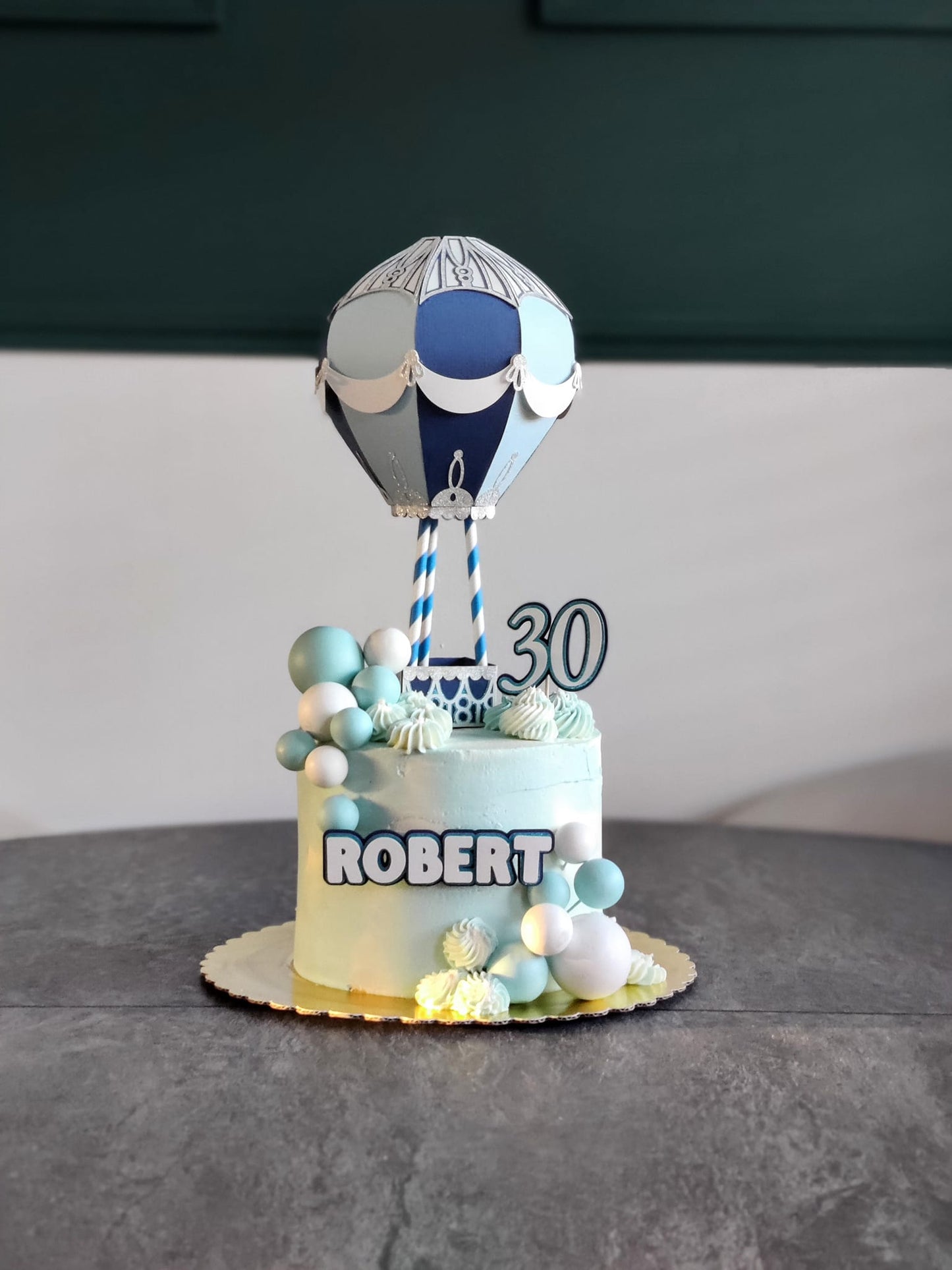 Hot Air Balloon Cake Topper