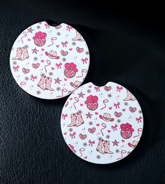 Cowgirl Car Coaster